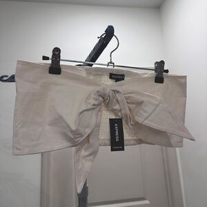 Women’s S Express Strapless white top